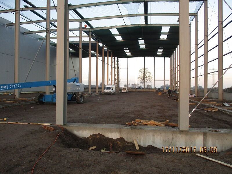 Erweiterung Lagerhalle Diesel Technic