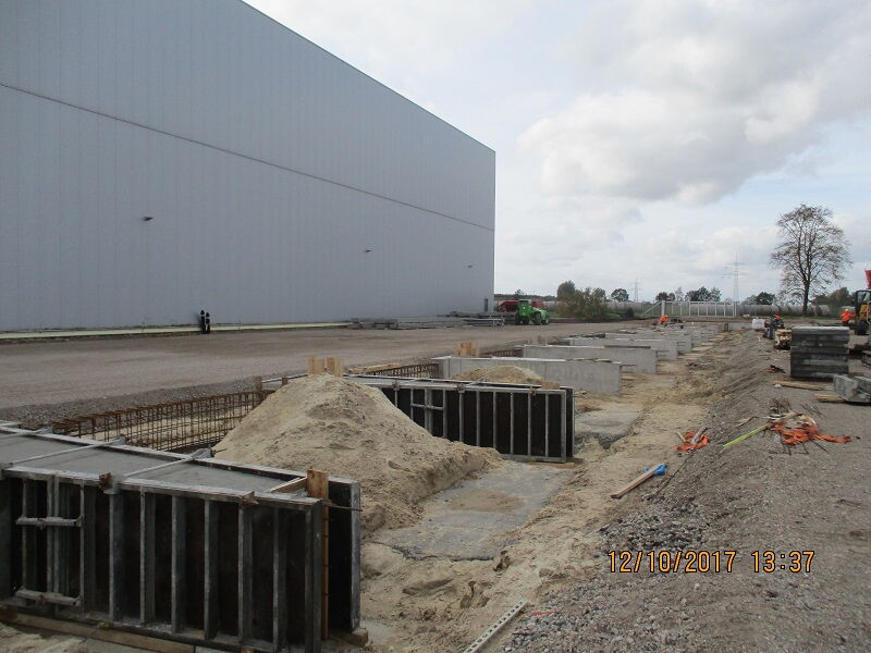 Erweiterung Lagerhalle Diesel Technic